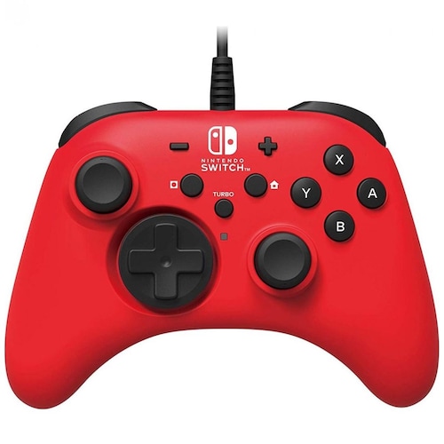 Control Nintendo Switch Horipad Rojo con Cable