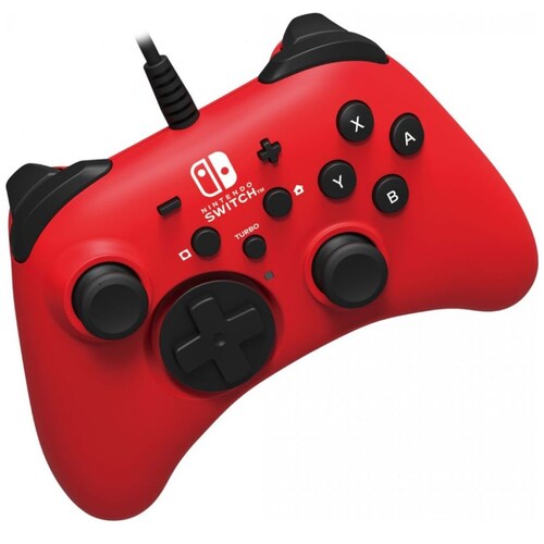 Control Nintendo Switch Horipad Rojo con Cable