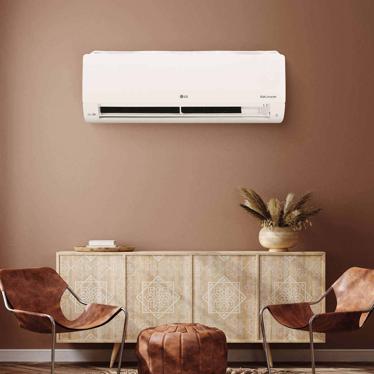 Aire Acondicionado LG Minisplit Dual Inverter 11,000 Btu/h Blanco Vx122C8