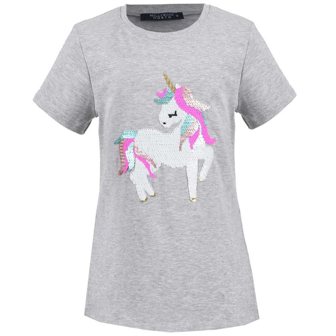Playera Unicornio Hollywood North para Niña Modelo Hapna201207