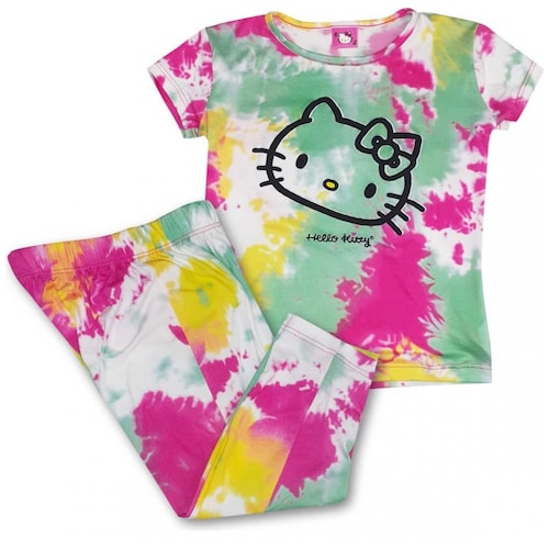 Pijama Dos Piezas Hello Kitty para Niña Modelo Phk0221