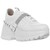 Tenis Estilo Chunky con Punta Redonda Color Blanco Westies