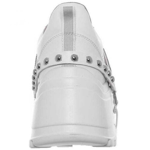 Tenis Estilo Chunky con Punta Redonda Color Blanco Westies