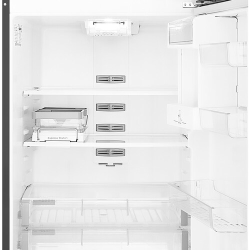 Refrigerador Mabe Top Mount Black Stainless Steel 19 Pies Rms510Icmrp0