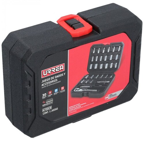 Juego de Dados y Accesorios Combinados 42 Pz 1/2" Urrea