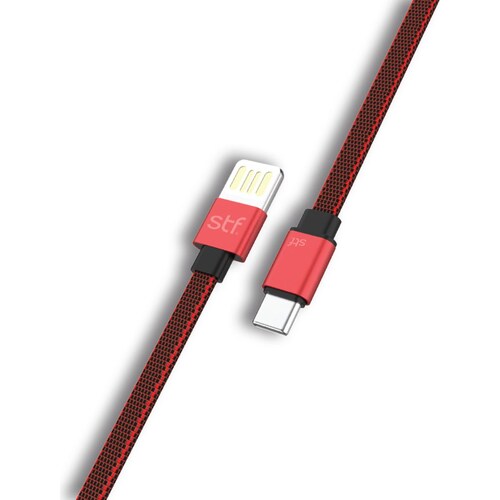 Cable Usb- Type C Carga Ultra Rápida 1M Rojo Stf
