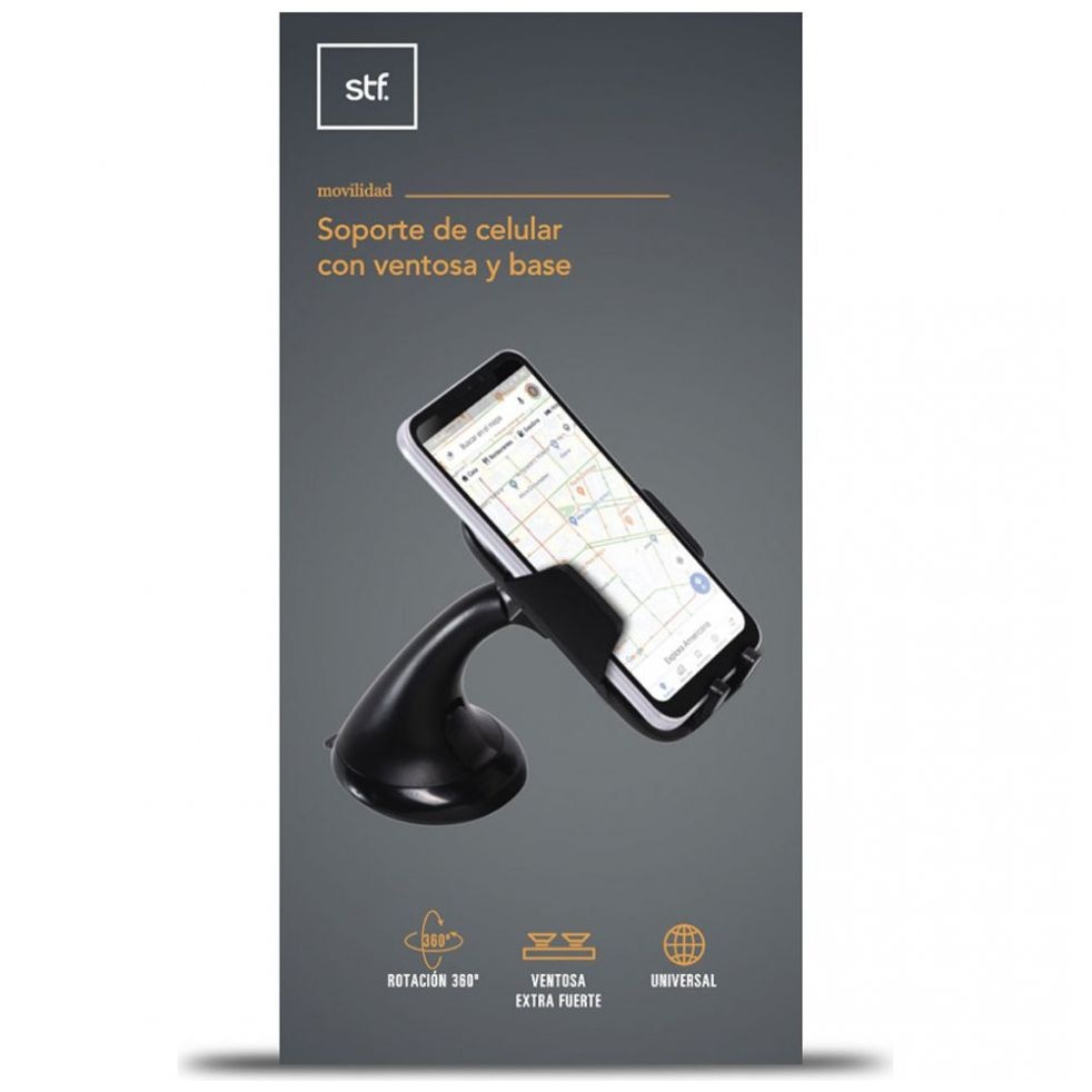 Soporte para Celular con Ventosa y Base Stf