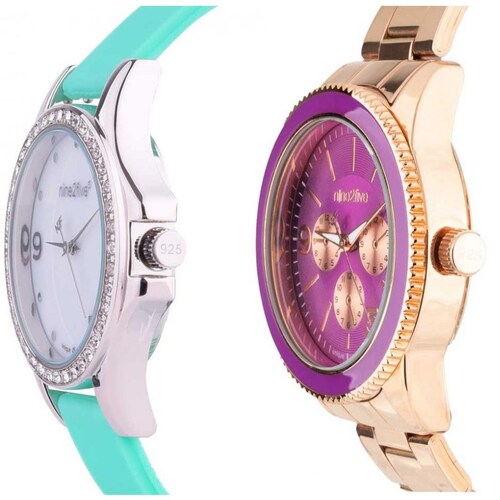 Set de Relojes Nine To Five para Mujer Modelo Elo Aqbc133Aita10