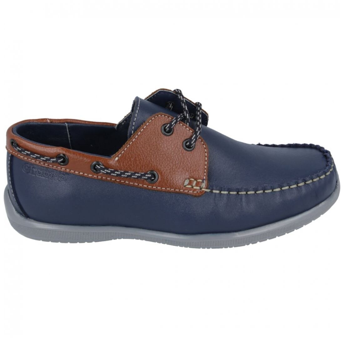 Top Sider Marley con Agujeta 22-24 Azul Chabelo para Niño