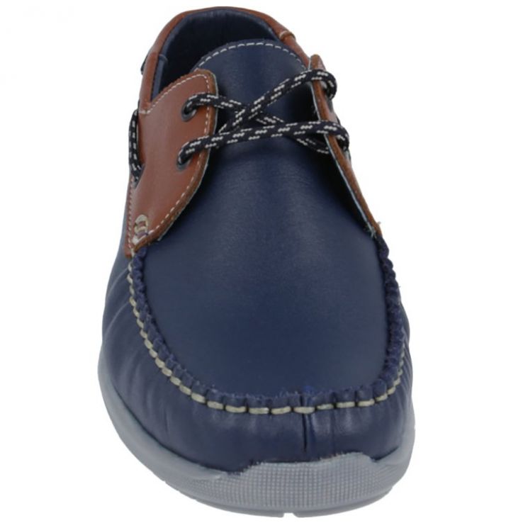 Top Sider Marley con Agujeta 22-24 Azul Chabelo para Niño