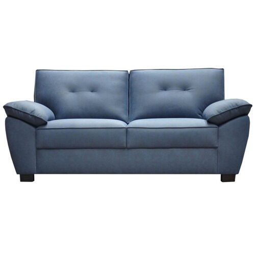 Sofá Danae Muebles Liz Tapizado en Tela Azul