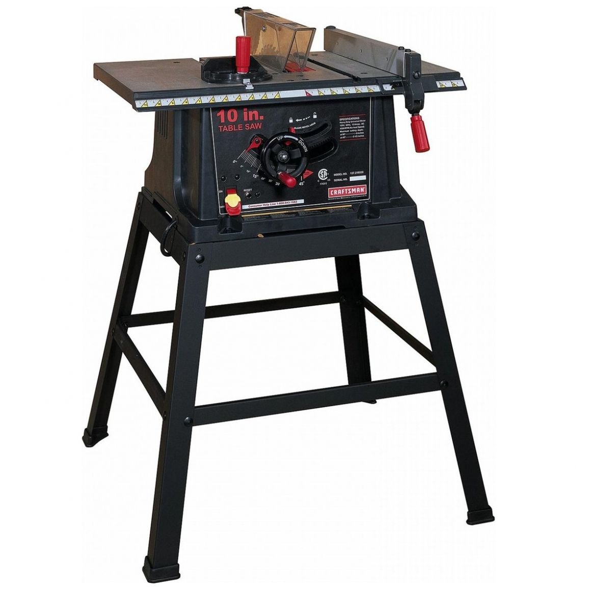 Sierra de Mesa con Soporte 13 Amperes Disco 10" Craftsman