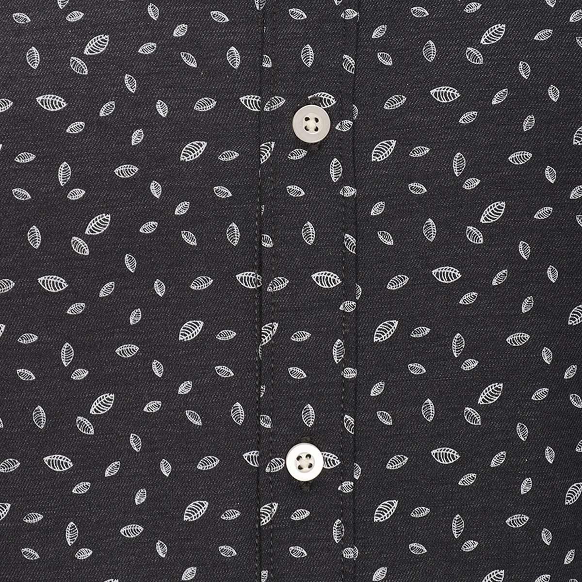 Camisa Estampada Gris Modelo C484 Carlo Corinto Sport para Caballero