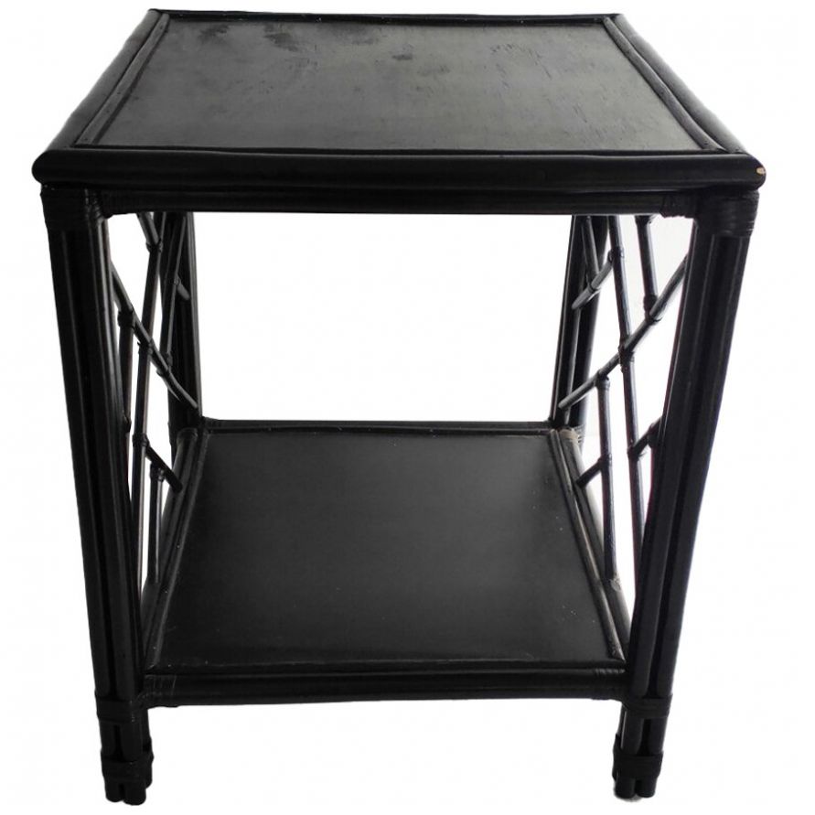 Buró Ratán Negro Hector Vintage Home