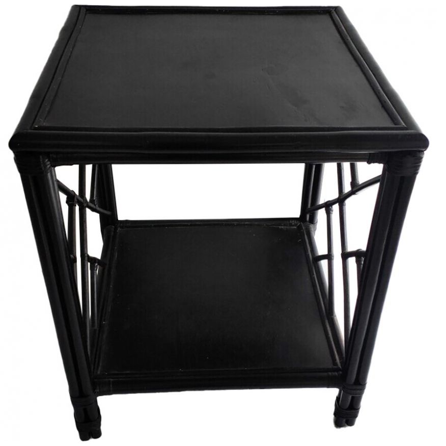 Buró Ratán Negro Hector Vintage Home