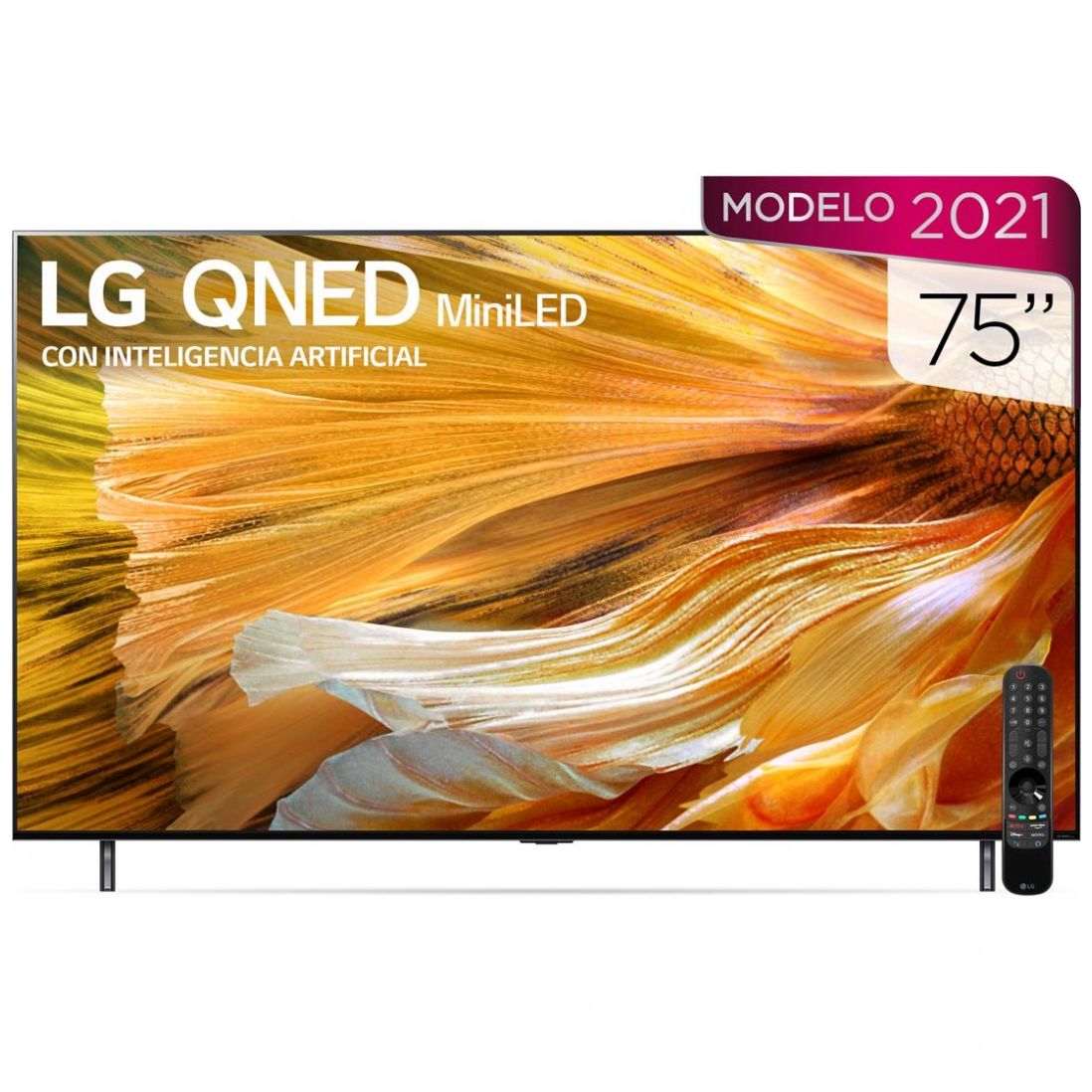 Pantalla 75" Qned Miniled LG 4K Ai Thinq 75Qned90Spa