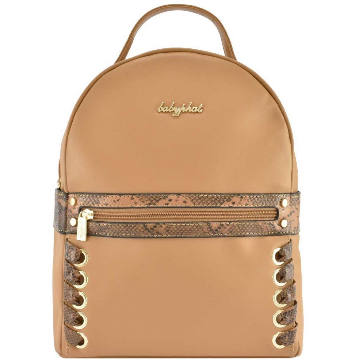 Bolso backpack baby phat camel con animalprint Sears