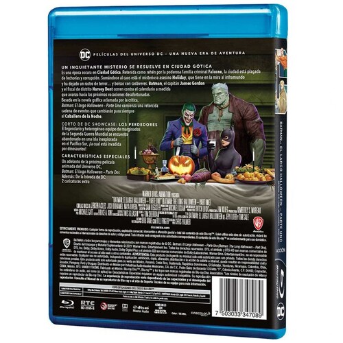 Blu Ray Batman: el Largo Halloween Parte 1