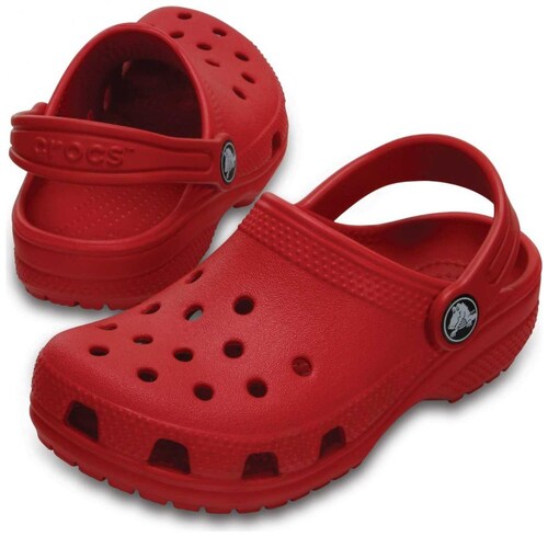 Sueco Classic Clog 15-23 Rojo Crocs para  Niño