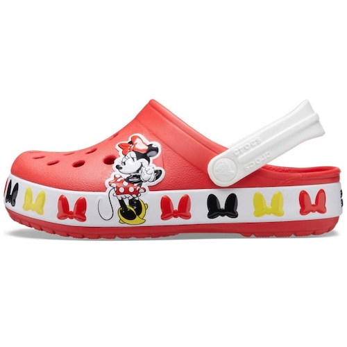 Sueco Fun Lab Disney Mickey 11-21 Rojo Crocs para  Ni&ntilde;o