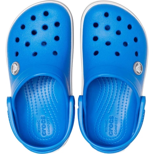 Sueco Croband Clog 15-23 Azul Crocs para  Niña