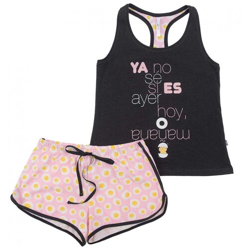 Pijama Top Y Short con Estampado de Pollito Sho Shi