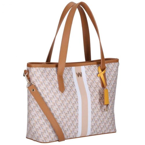 Bolsa Tote Beige Westies Hbmodronewe Nude Synthetic
