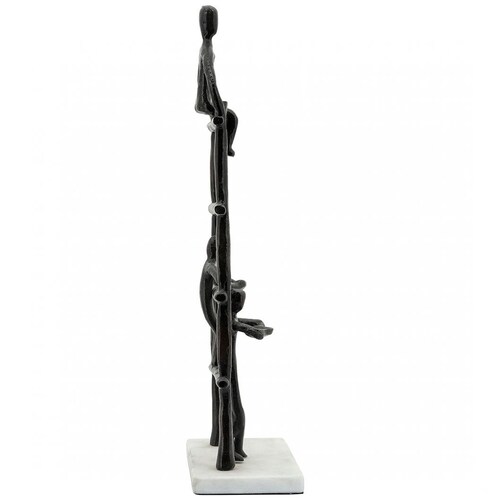 Figura Personas Escalera Metal Negro Sagebrook