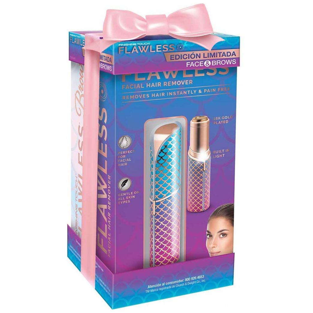 Edición Limitada Flalwess Combo Mermaid, Depiladora Facial Y Depilador de Cejas
