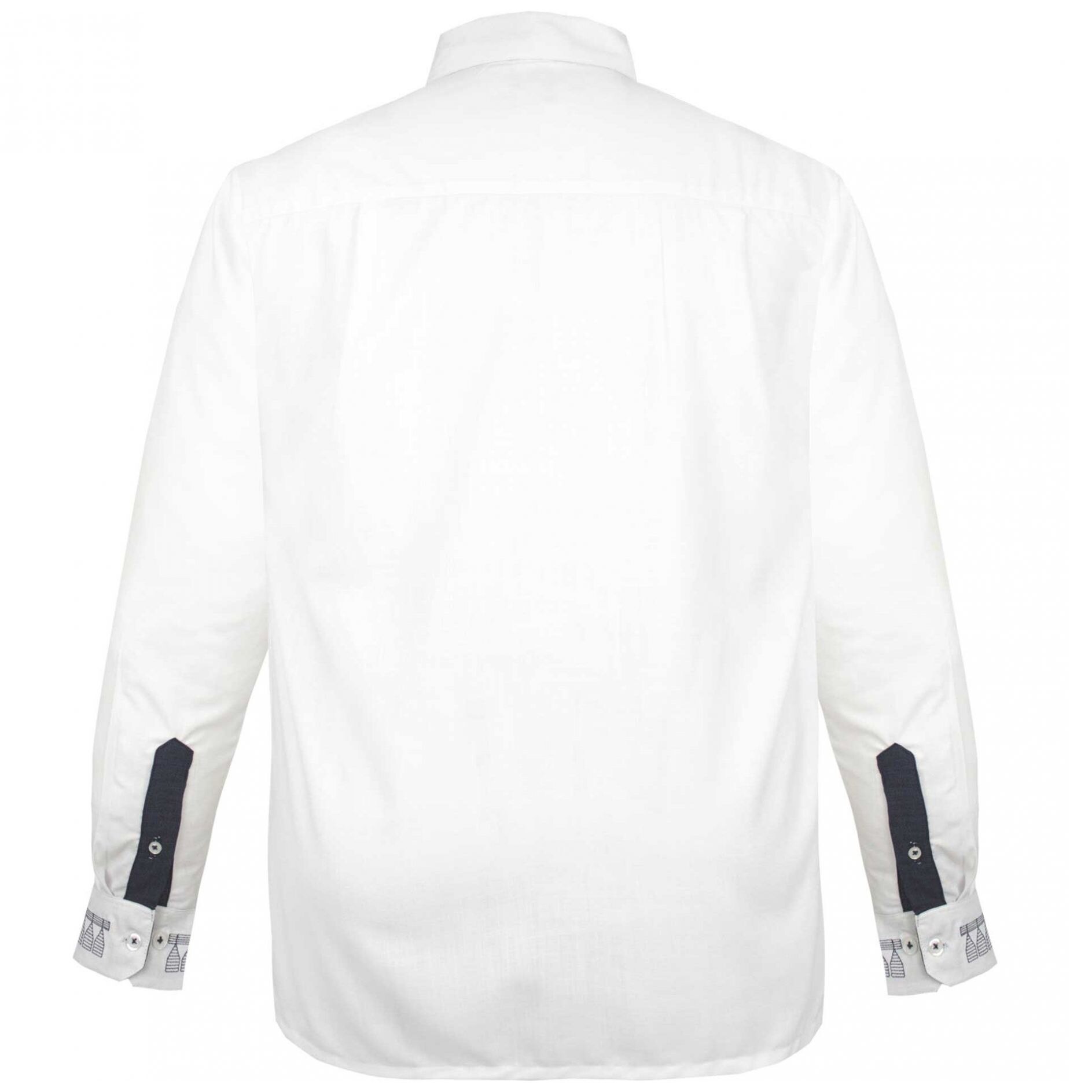 Guayabera Manga Larga con Bordado G Candila 340Bl para Caballero