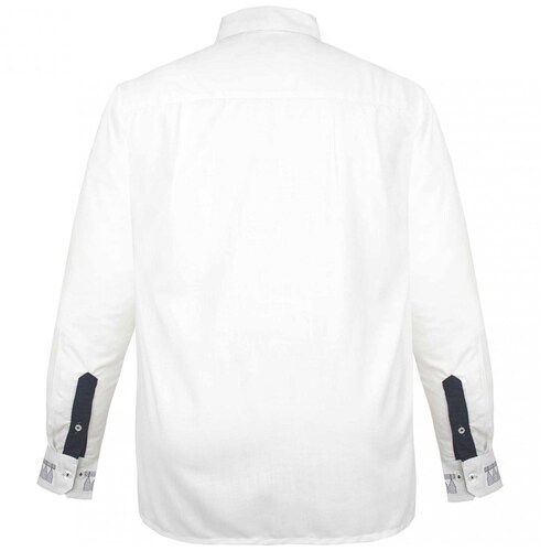 Guayabera Talla Plus Manga Larga con Bordado G Candila 340Bl para Hombre