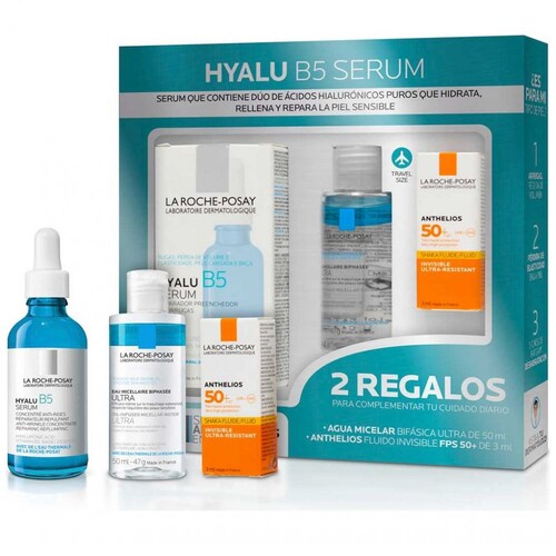 Pack Hyalu B5 Serum 30Ml + Anthelios Shaka 3Ml + Micellar 50Ml