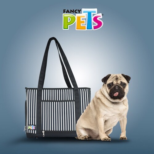 Bolsa de Mano Tela Rayada Azul Acuario Lomas