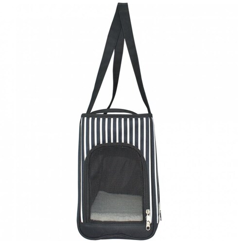 Bolsa de Mano Tela Rayada Azul Acuario Lomas