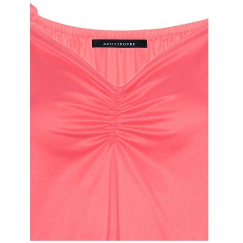 Blusa Manga Corta con Pliegues Apostrophe