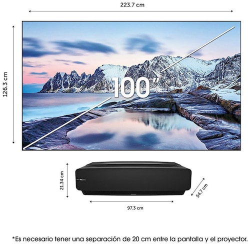 Láser Tv 100" Hisense 4K Android Tv (100L5F)