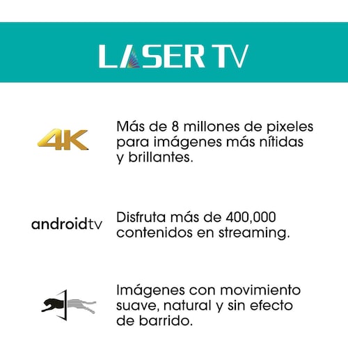 Láser Tv 100" Hisense 4K Android Tv (100L5F)