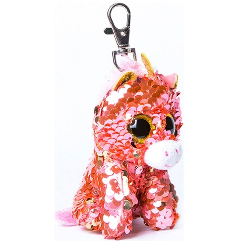 Sunset Sequin Coral Unicorn Clip  Ty