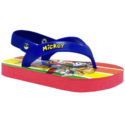 Sandalia Flip Flop 13-16 Azul Rojo Disney Modelo  10019595 para Niño