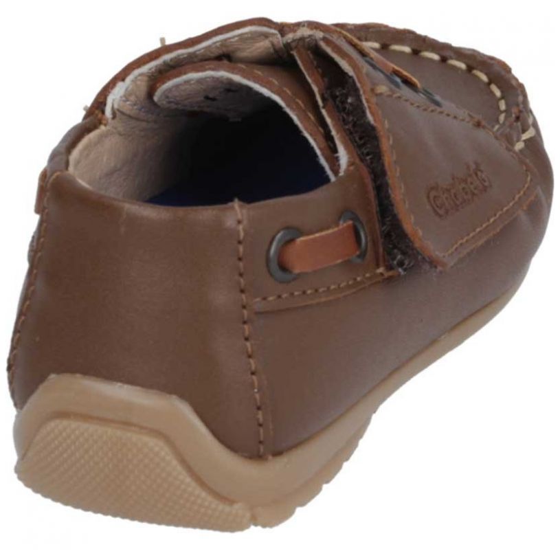 Top Sider Tuffy con Velcro 14-16 Café Chabelo para Niño