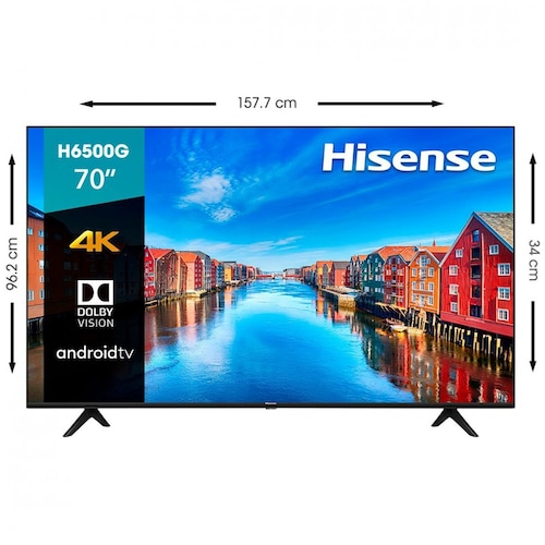 Pantalla Hisense 70" H65 4K Uhd Android Tv (70H6500G 2020)