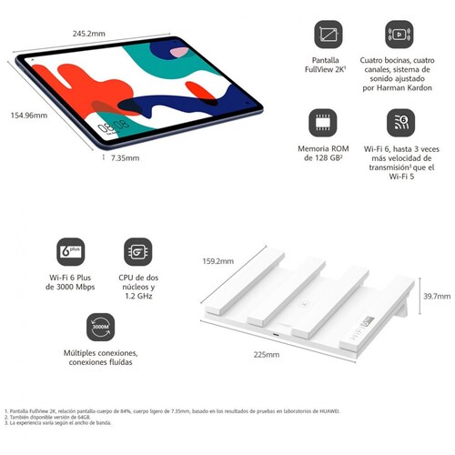 Tableta Matepad 10.4" Wi-Fi6 128Gb Bundle Ax3 Huawei