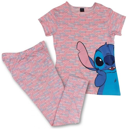 Pijama Playera Y Pantalón Stitch Disney