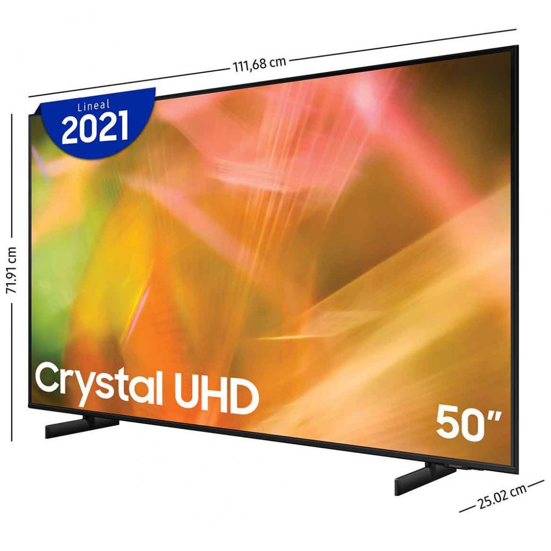 Pantalla Samsung 50" 4K Un50Au8000Fxzx