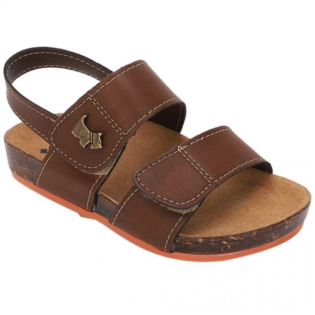 Sandalia budy con velcro 15-17 café ferrioni para niño - Sears