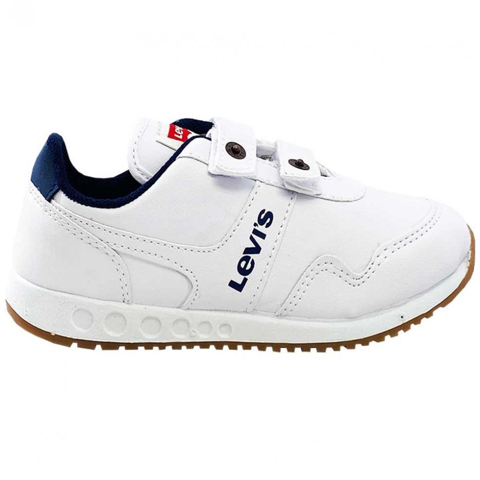 Tenis Jogger Escolar con Agujeta 22-25 Blanco Levi's para Niño