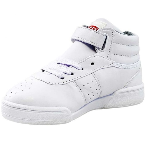 Tenis Bota Escolar Velcro y Agujeta  17-21 Blanco Levi's para Niño