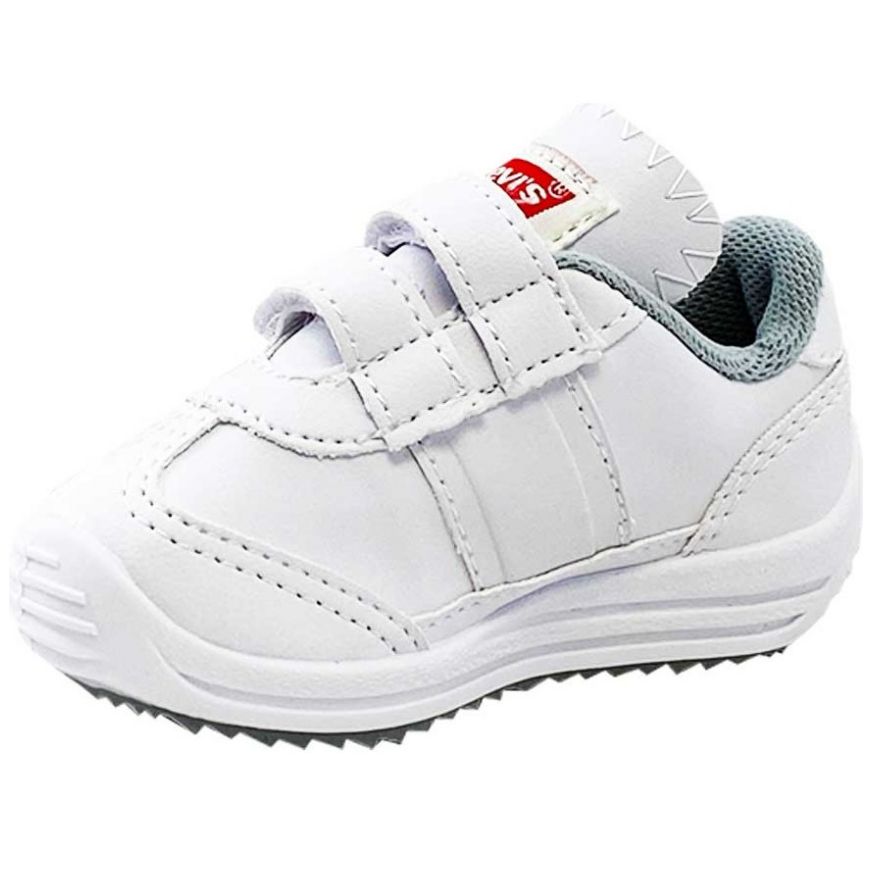 Tenis Escolar Dos Velcros 13-16 Blanco Levi's para Niño