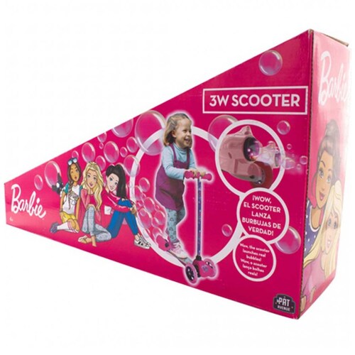 Scooter con Burbujas Barbie 3W Barbie