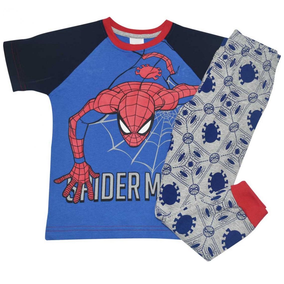 Pijama Playera Manga Corta Y Pantalón Modelo 1Pjaz06 Marvel para Niño